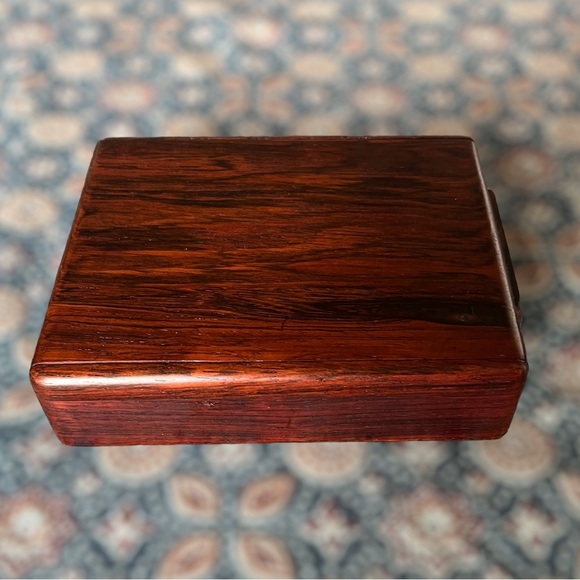 SALE MCM Rosewood Box Mid Century Humidor Denmark Danish Wood Tray Ehrenreich - Picture 8 of 11